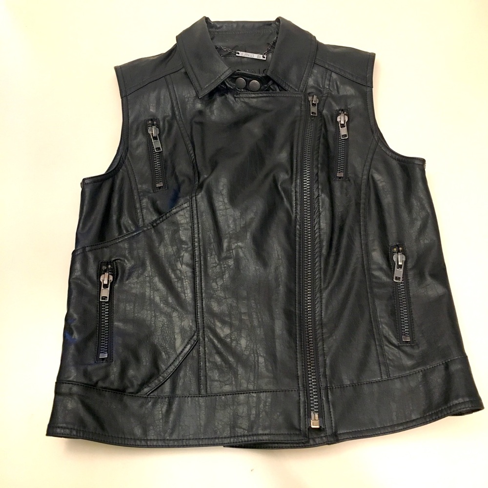 Women’s Buffalo David Bitton Faux Leather Vest; Size Small